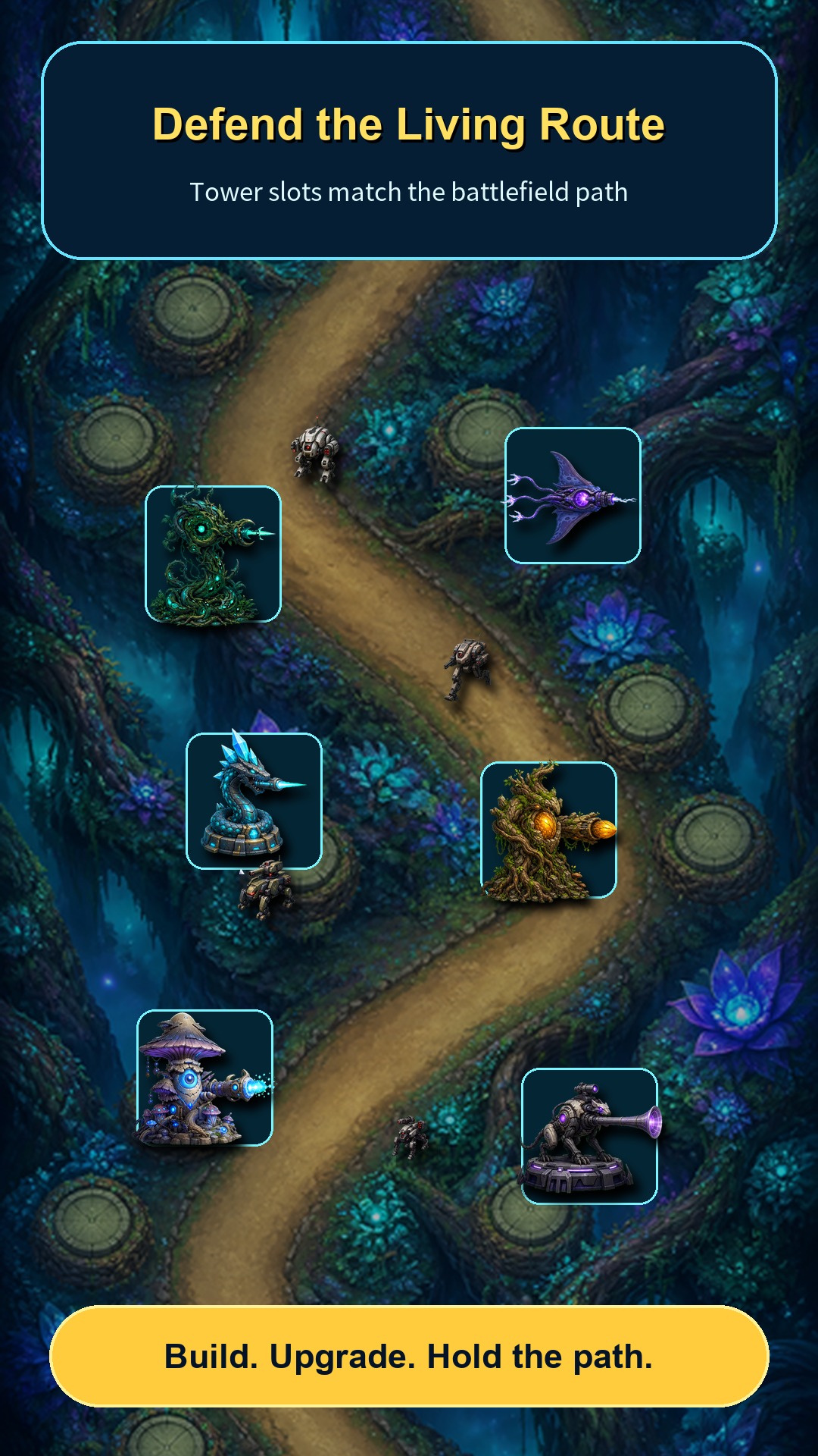 Aetherwood Frontier Defense route battle